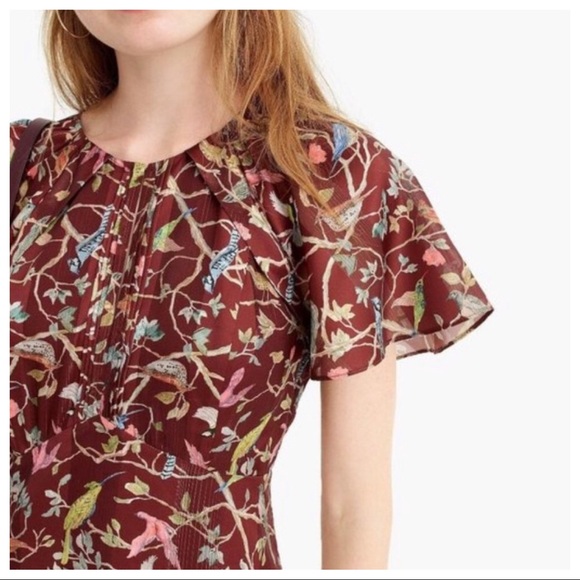 NWT Point Sur J. Crew Bird Menagerie Maxi Dress - Picture 5 of 15
